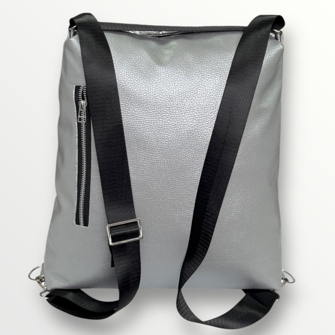 Bolso-Mochila de pádel semi rígido Plata / Negro