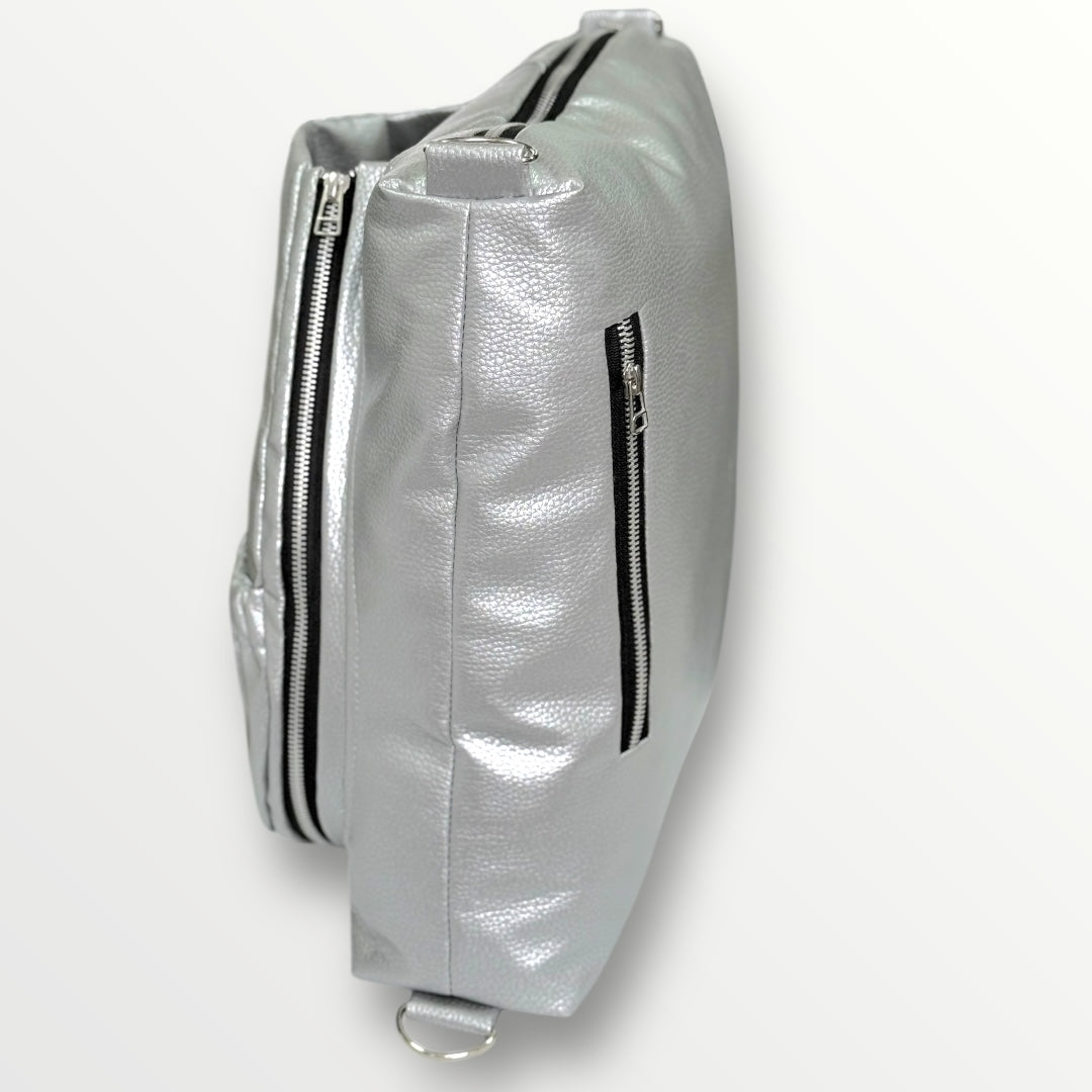 Bolso-Mochila de pádel semi rígido Plata / Negro